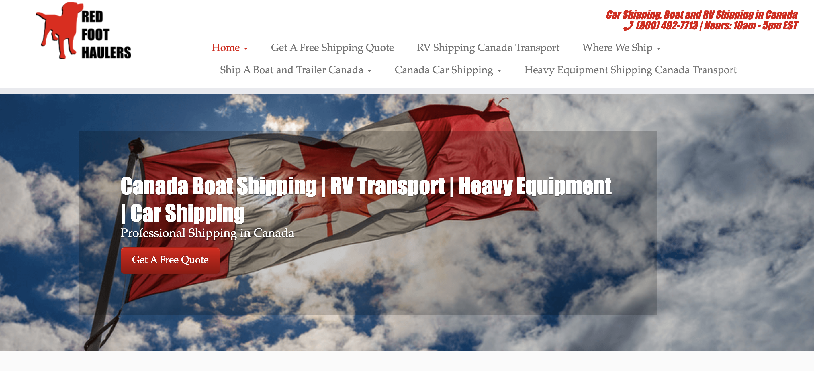 Red Foot Haulers Website
